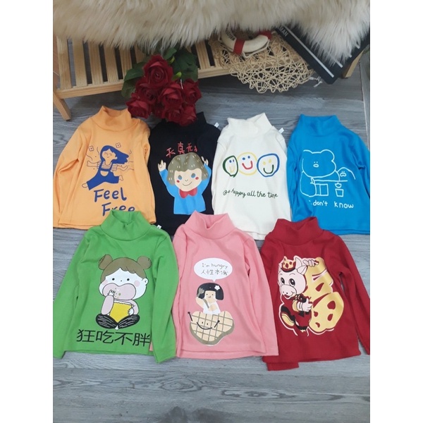 Áo thun cao cổ cho bé trai, bé gái K051