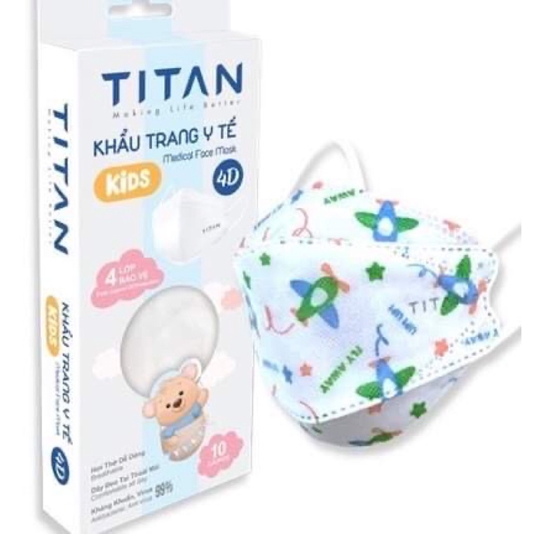 Khẩu trang trẻ em, khẩu trang em bé, KF94 KIDS , 4 lớp kháng khuẩn, công nghệ hàn quốc
