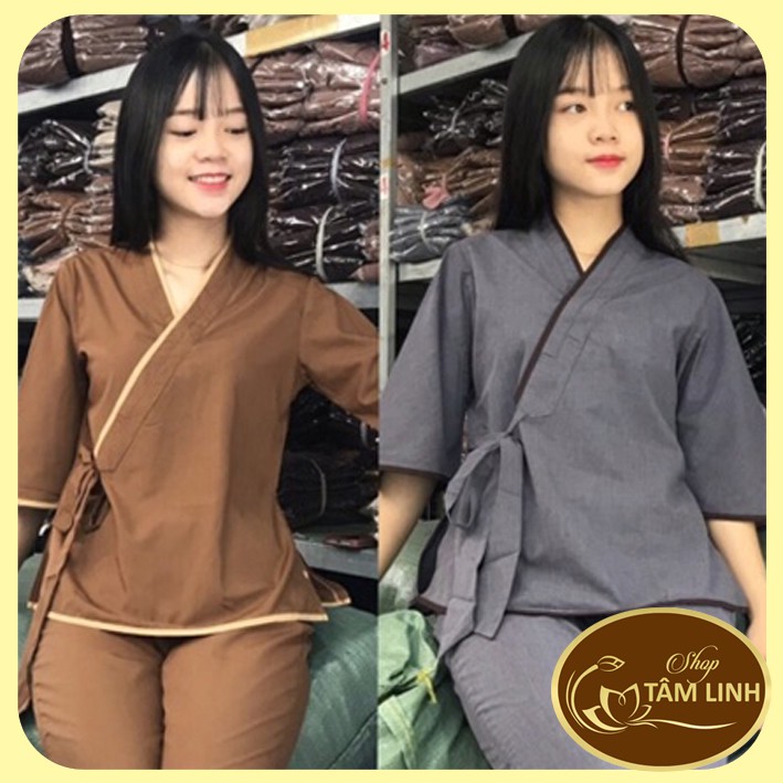Đồ Lam Đi Chùa _Nhật Nơ Vải Mát