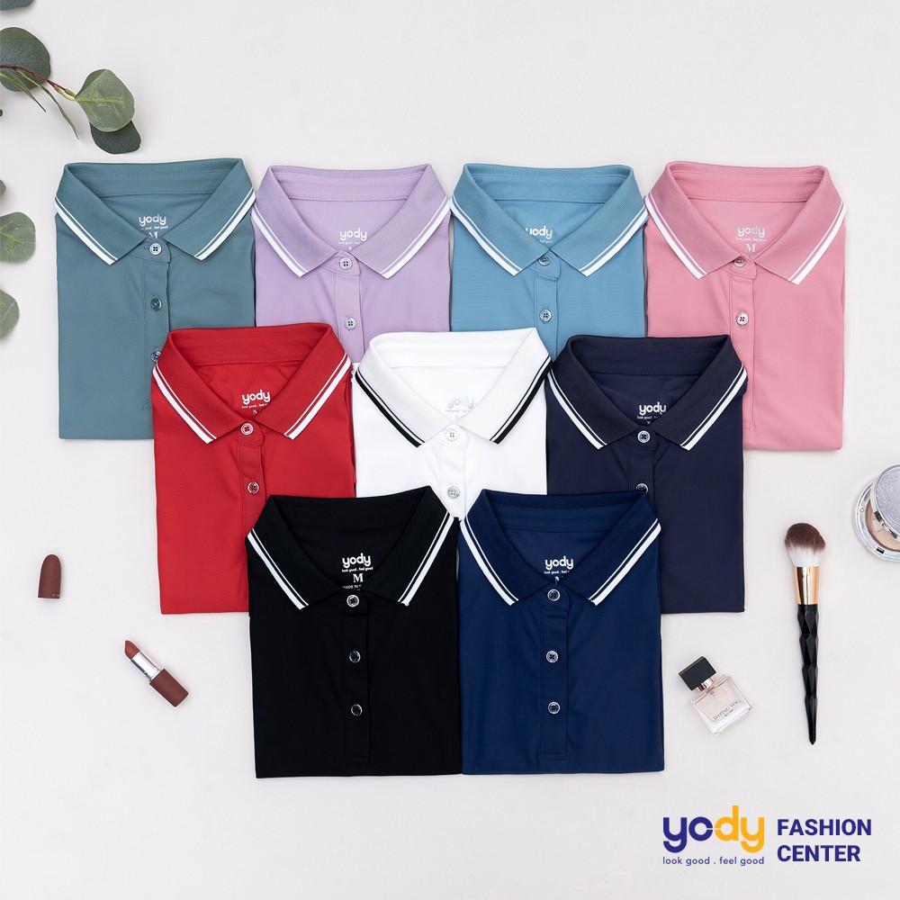 Áo thun polo nữ YODY cổ bẻ vải cao cấp giữ form thoáng mát thấm hút tốt APN4014 | BigBuy360 - bigbuy360.vn