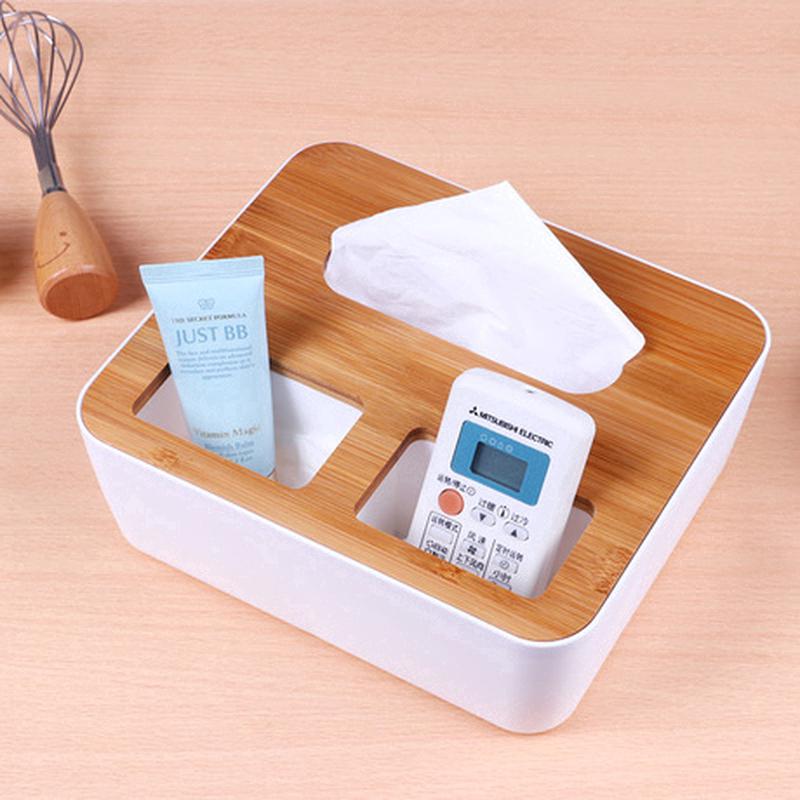Hộp Đựng Khăn Tắm Nắp Gỗ