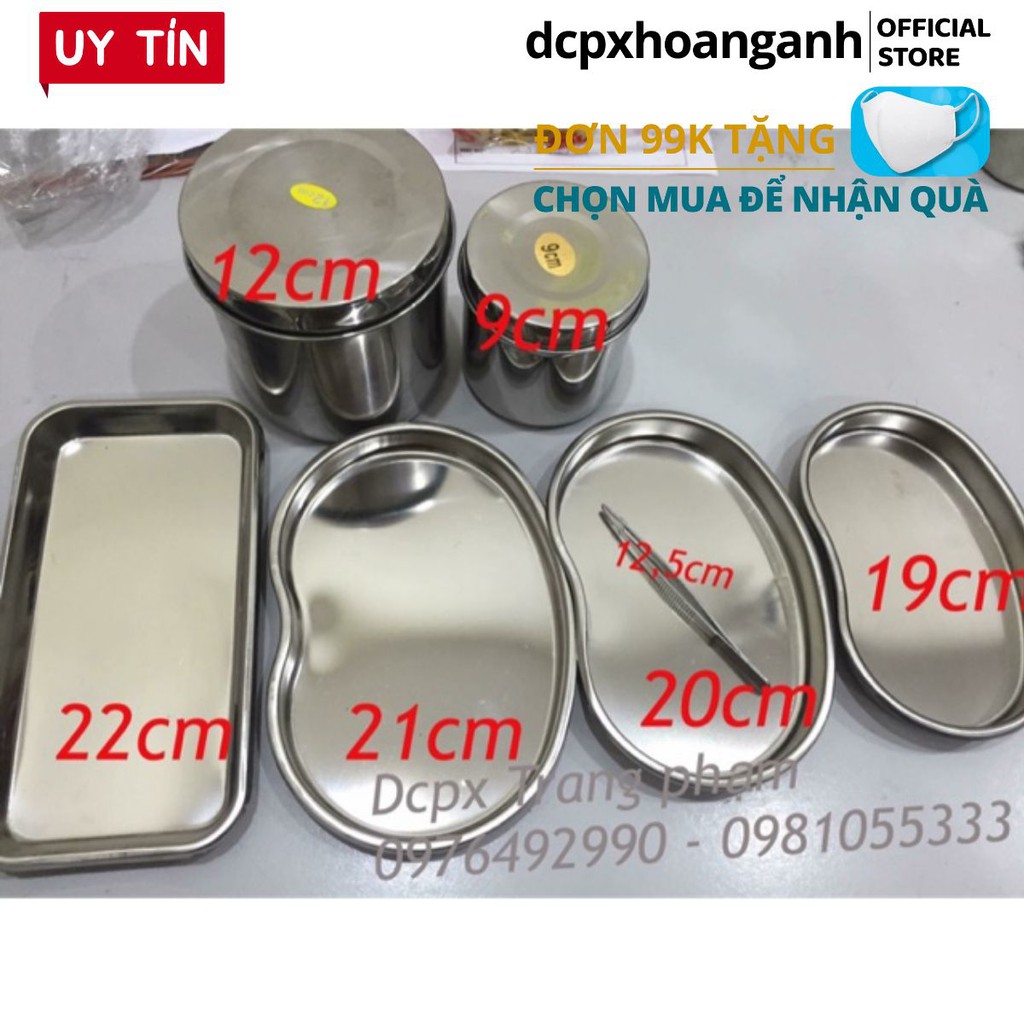 Khay Inox Hạt Đậu  Dành Cho Phun Xăm Thẩm Mỹ | Dụng Cụ Phun  Xăm