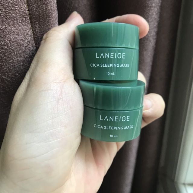 [Minisize 10ml] Mặt nạ ngủ phục hồi da Laneige Cica Sleeping Mask (xanh lá)