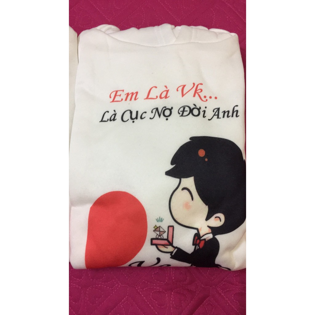 Áo hoodie anh là em là có mũ, vải đẹp hình in rõ nét siêu dễ thương .M3