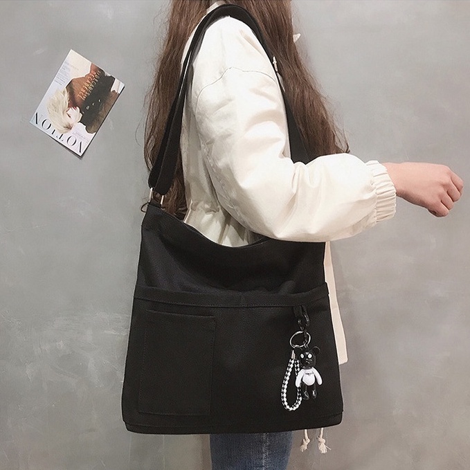 Túi đeo chéo ENVIROSAX vải canvas màu sắc thời trang