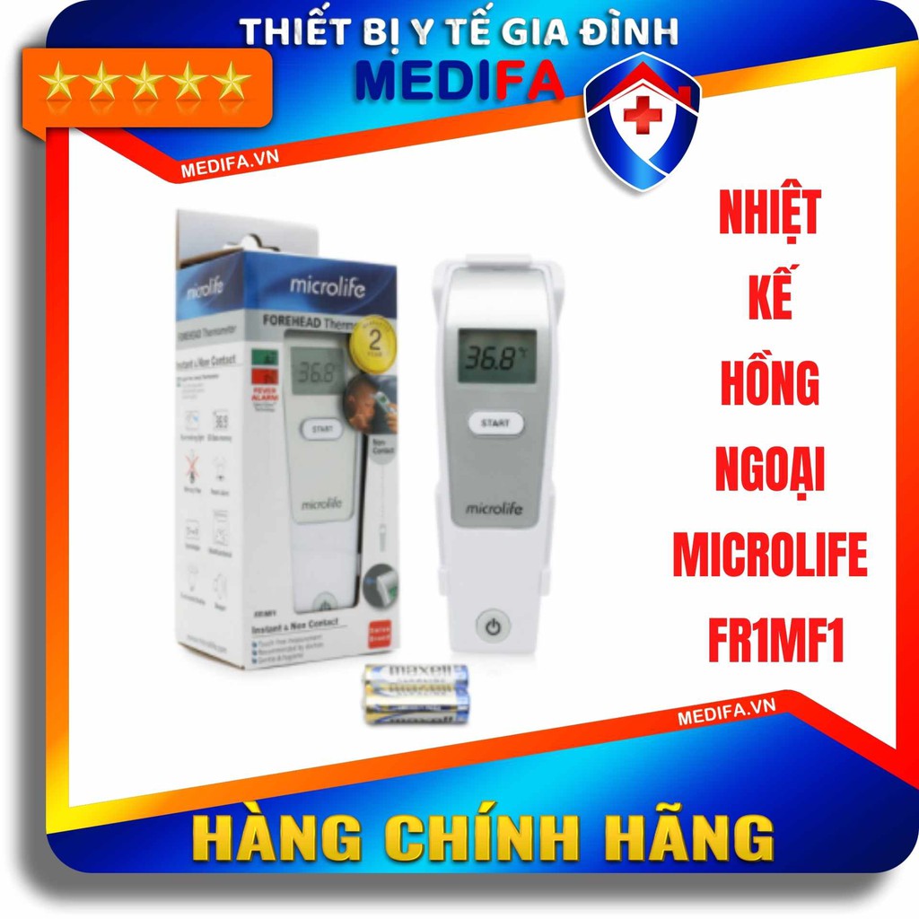 [SẴN HÀNG] Nhiệt kế hồng ngoại đo trán đa năng, FR1MF1, chính hãng Microlife/Thụy Sỹ, BH 2 năm 1 đổi 1