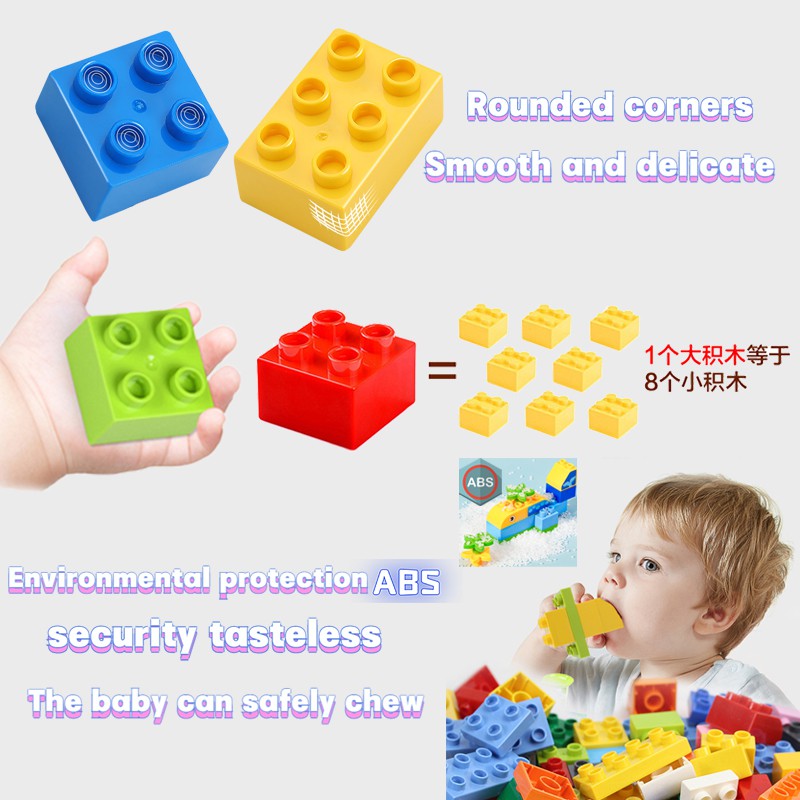 [Mã LIFETOYS1 giảm 30K đơn 99K] Bộ Đồ Chơi Lắp Ráp Duplo GOROCK 500g Dành Cho Bé