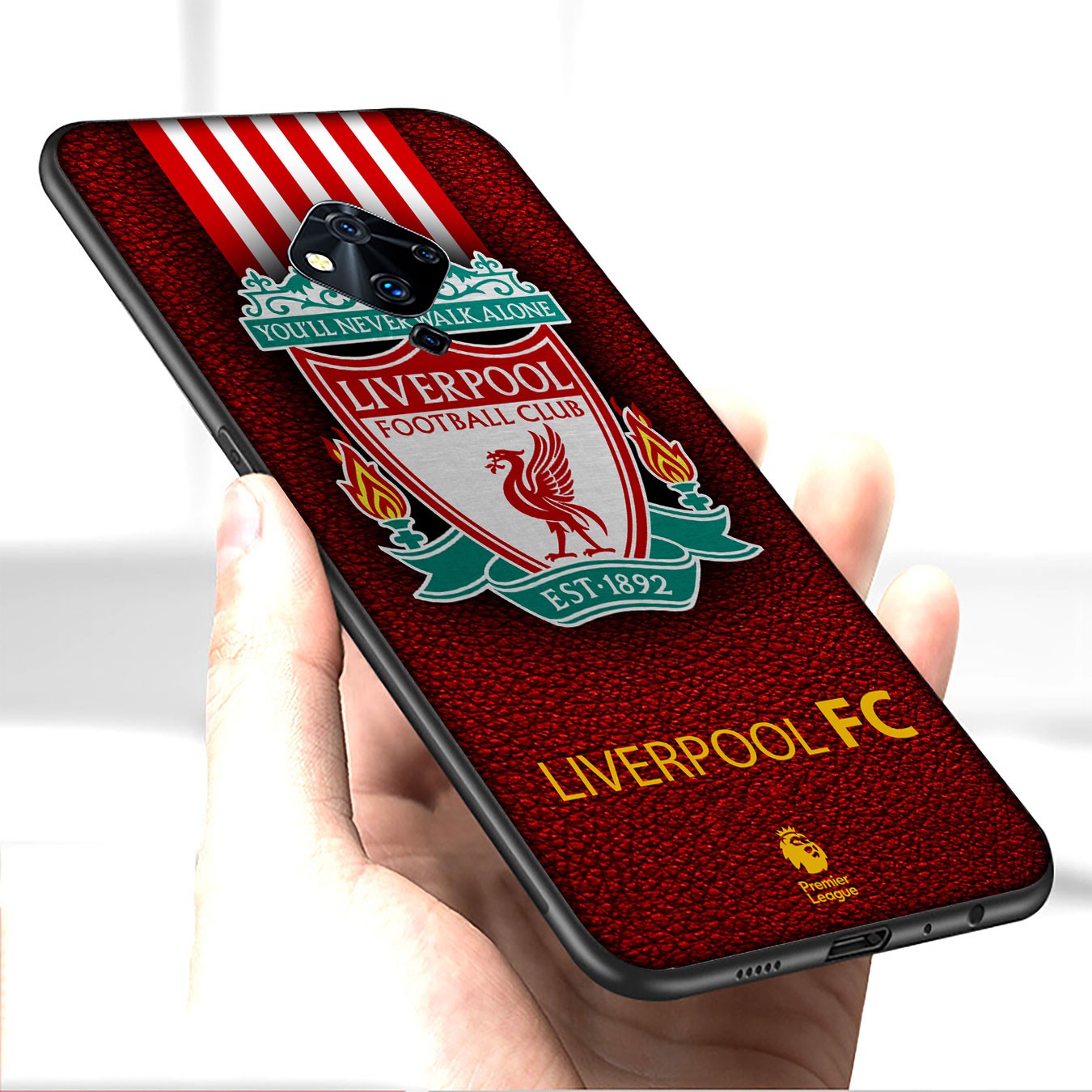 Samsung Galaxy S21 Ultra S8 Plus F62 M62 A2 A32 A52 A72 S21+ S8+ S21Plus Casing Soft Silicone Football logo Liverpool cool Phone Case