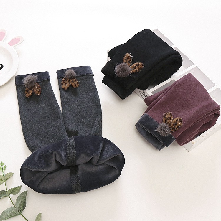 Quần legging lót lông bé gái size 8-17kg hàng QC
