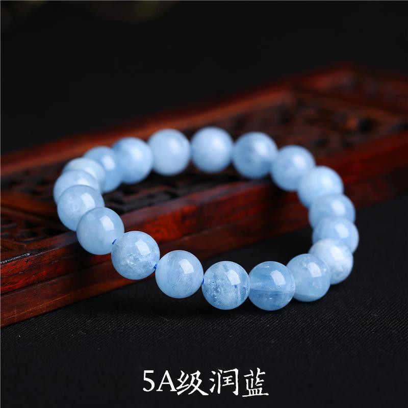 Vòng tay đá Sapphire tự nhiên màu xanh dương phong cách Brazil