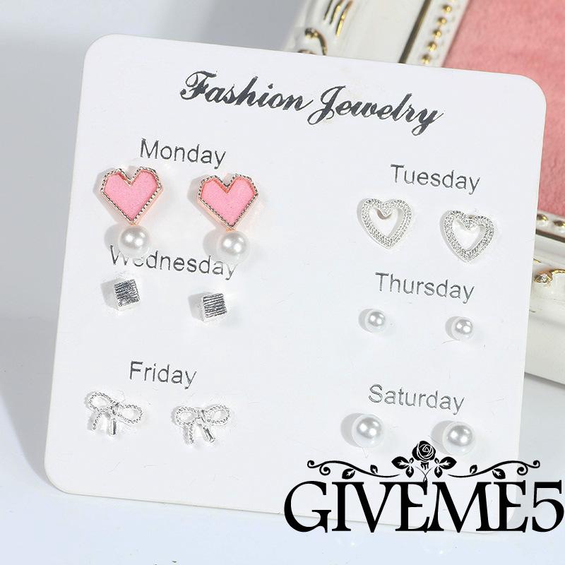 Bộ khuyên tai đính đá thời trang thanh lịch cho nữ