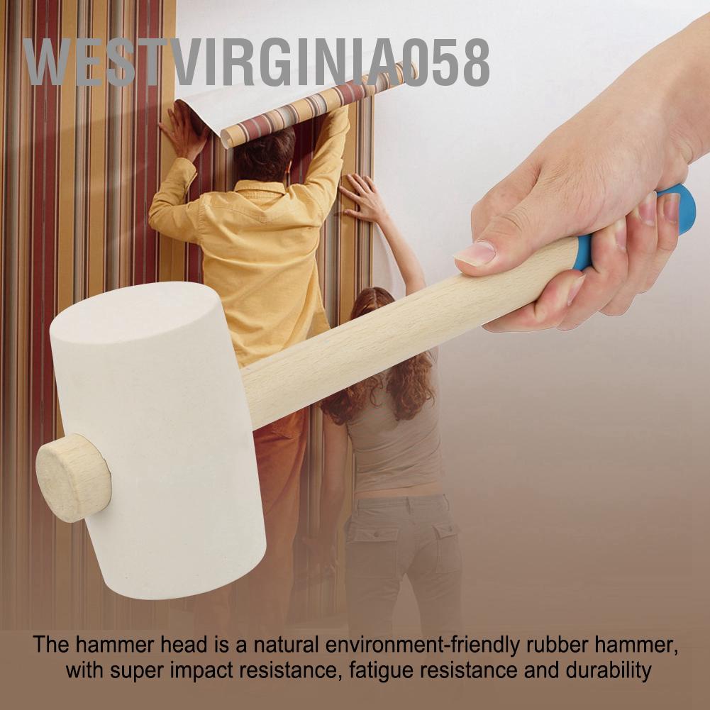 Hàng Hot Dụng cụ búa cao su bằng tay có tay cầm bằng gỗ cho các công trình lắp đặt Hàng giao ngayWestvirginia058