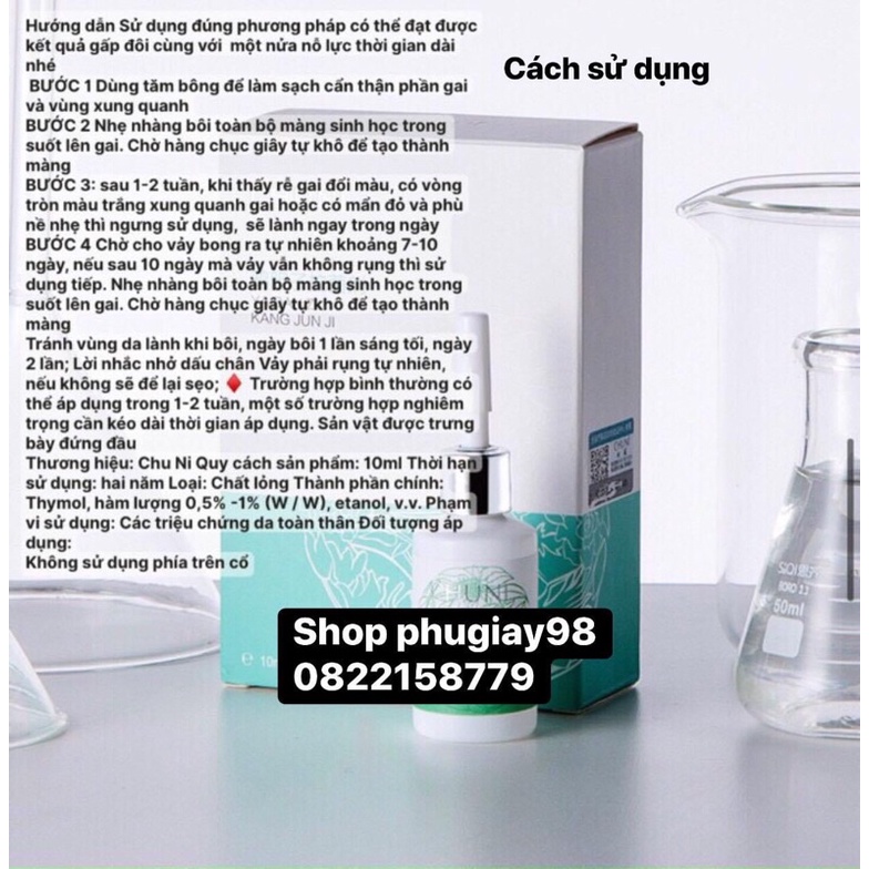 Kem bôi ngoài da hỗ trợ mụn cóc, mụn cơm, mụn mắc cá chân, mụn thịt , mụn ruồi , vết chai sần ở da dung tích 10ml