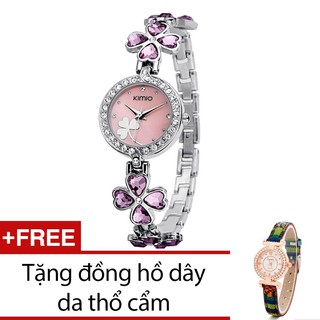 Đồng hồ nữ Kimio xanh tặng 1 đồng hồ thổ cẩm