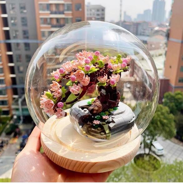 Đồ chơi mô hình xếp hình lắp ráp bó hoa Sakura Sen đá LOZ 1661 1662