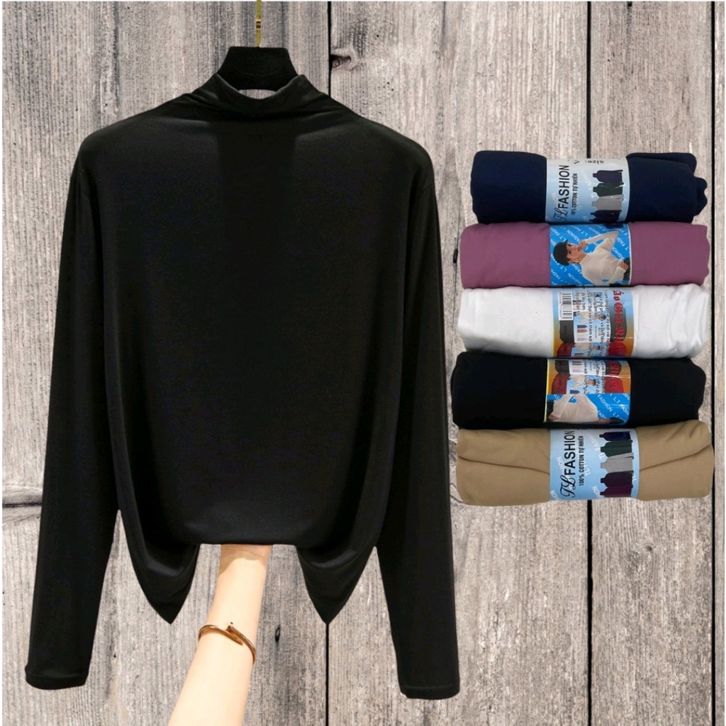 Áo Giữ Nhiêt Nữ cổ cao 3cm [ Siêu Hot ] chất liệu cotton lạnh dài tay body co giãn , siêu xinh, sang chảnh.