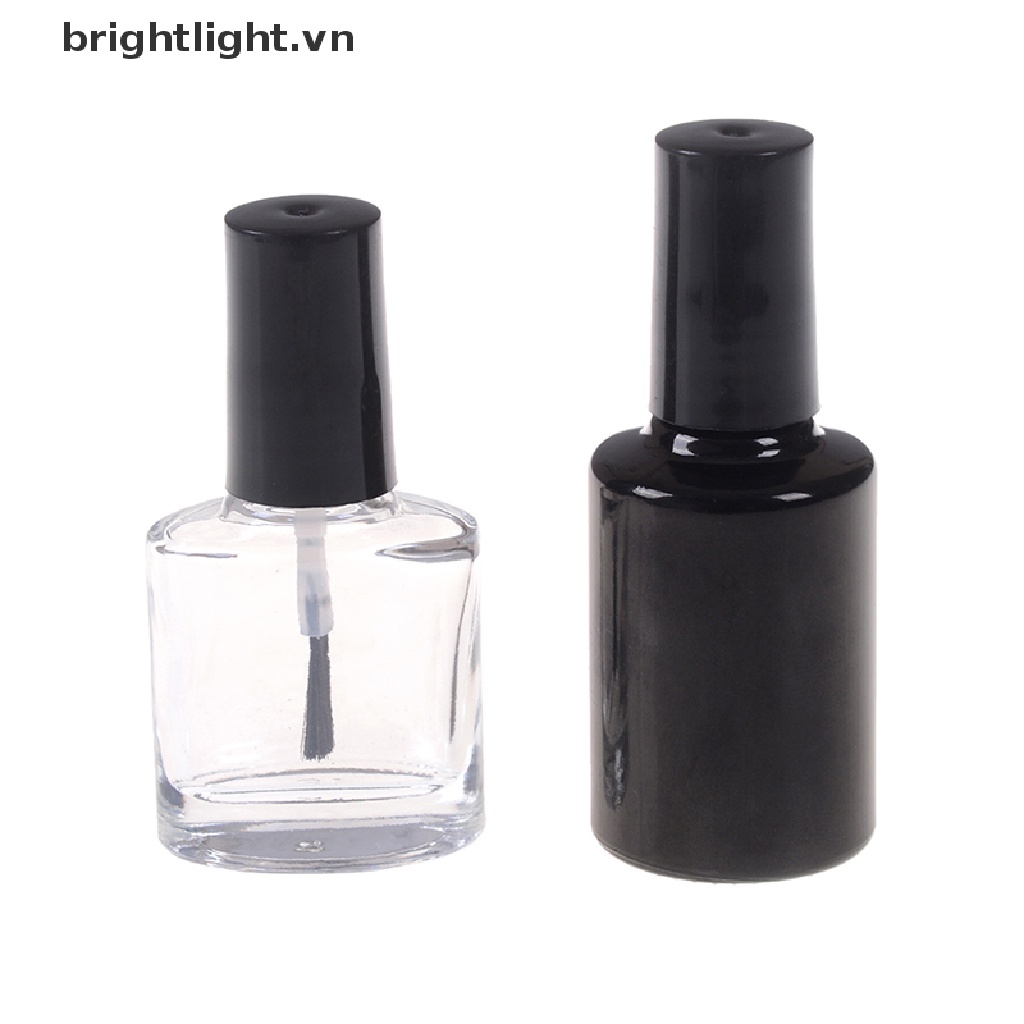 [Hàng mới về] Chai rỗng đựng sơn móng bằng thủy tinh trong suốt dung tích 10/ 15ml