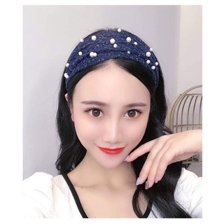 Băng đô ren đính Ngọc trai