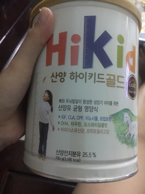 Sữa hikid dê hàng xách tay chuẩn Hàn quốc