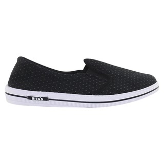 Giày vải nữ Bita's GVW.45 (Đen + Hồng)
