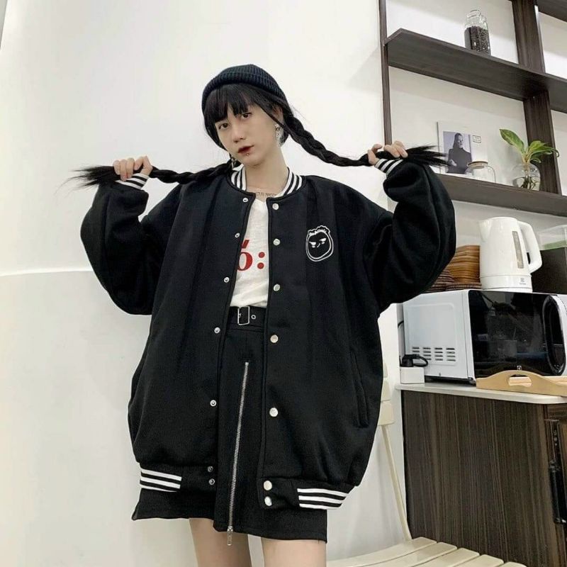 Áo khoác Bomber nỉ cotton Mặt người siêu đẹp.hangtotgiare98 | BigBuy360 - bigbuy360.vn