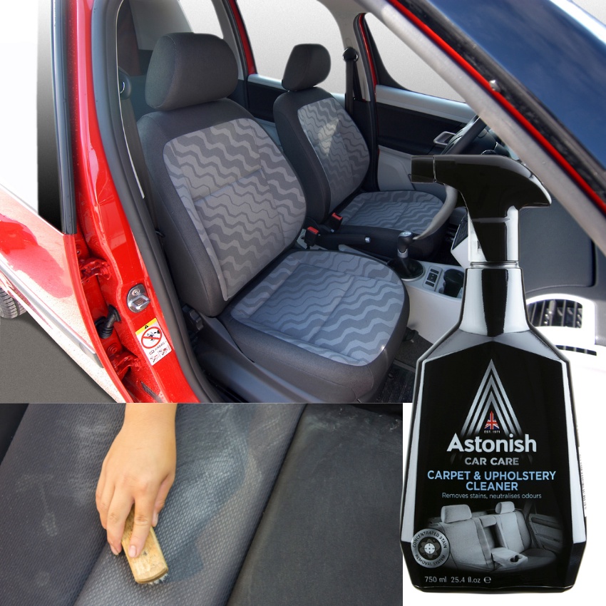 Vệ sinh ghế nỉ ô tô ASTONISH tẩy vết bẩn ghế nỉ xe hơi không làm mục và bay màu ghế C1526 750ml