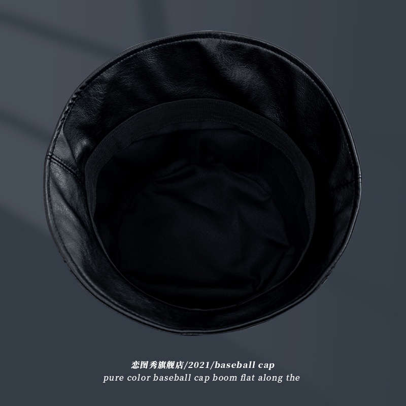 Mũ Bucket Chất Liệu Da pu Phong Cách Thời Trang Nhật Bản Dành Cho Nam Và Nữ