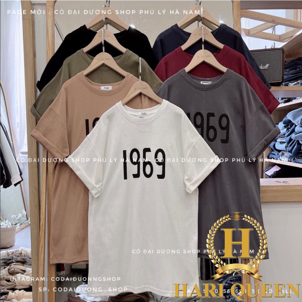 Áo phông Unisex nam nữ 1996 form rộng đẹp- Áo thun tay lỡ kiểu hàn quốc vải cotton HARI in hoạ tiết