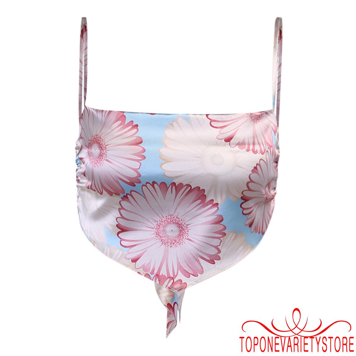 Áo Không Tay Hở Lưng Họa Tiết Hoa Quyến Rũ Cho Nữ | BigBuy360 - bigbuy360.vn