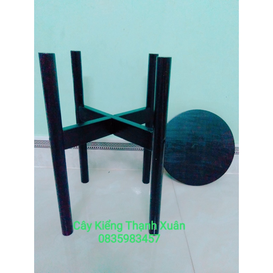 Kệ Giá Gỗ Để Chậu Hoa/Đôn Gỗ Để Chậu Hoa Cây Cảnh Để Bàn Trang Trí Kích Thước Cao 40cm x Rộng 31cm, lọt lòng chậu 26cm