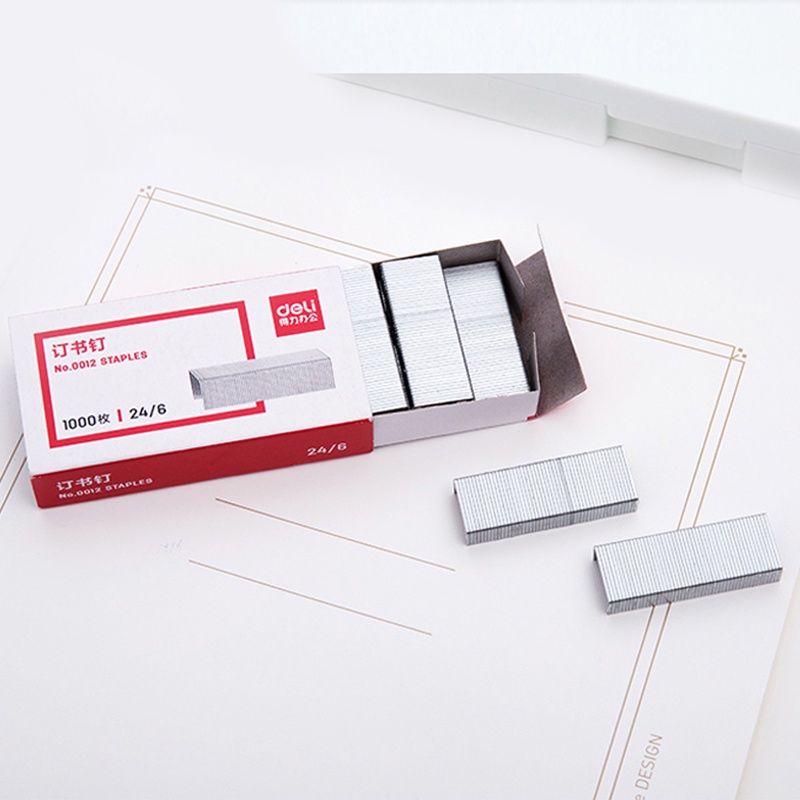 Bộ 1000 24/6 Cặp Kim Bấm Gồm 12 Lỗ Tương Thích Với Số Điện Thoại Tiện Dụng