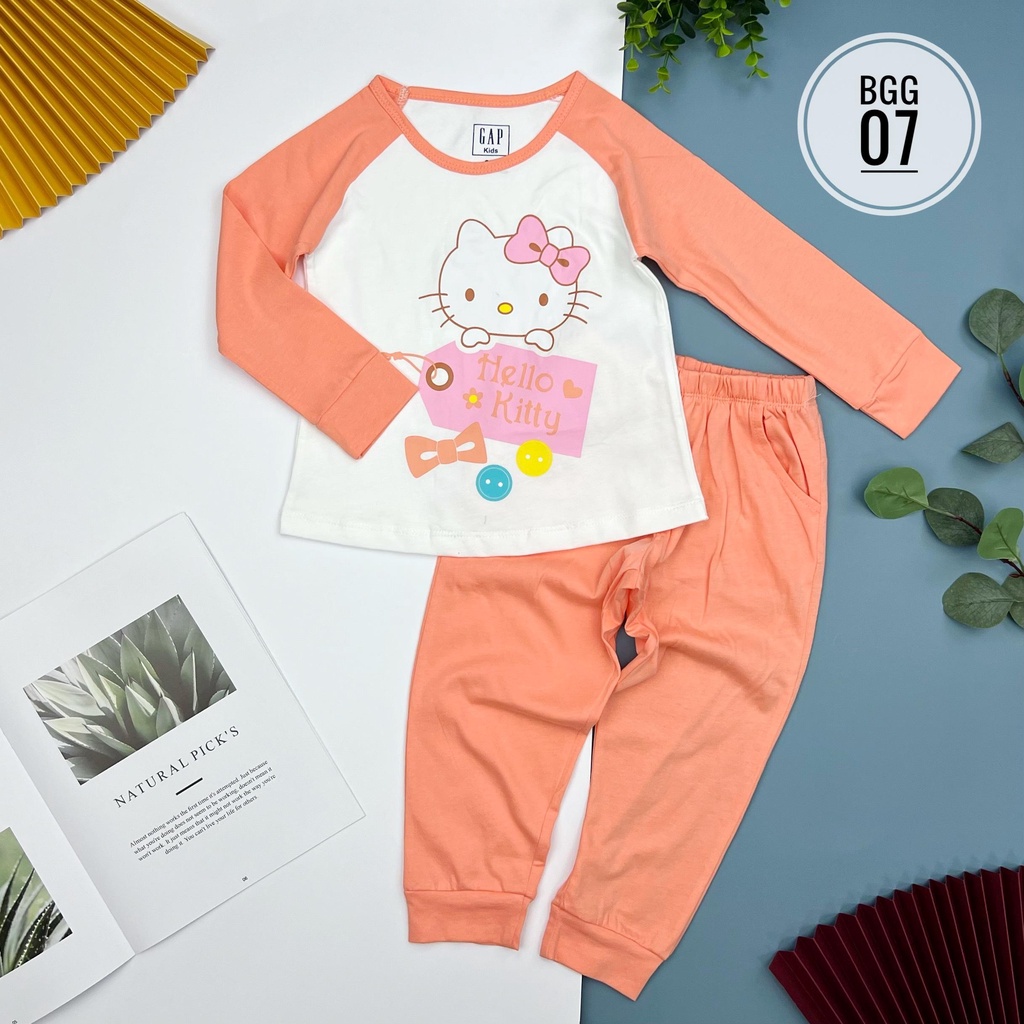 Bộ cotton thu đông LITIBABY dài tay, size 2/10T
