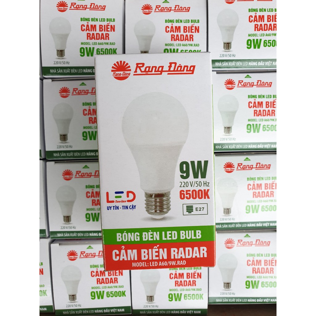 Bóng LED BULD 9W RẠNG ĐÔNG CẢM BIẾN RADAR ( Cảm Biến Chuyển Động )