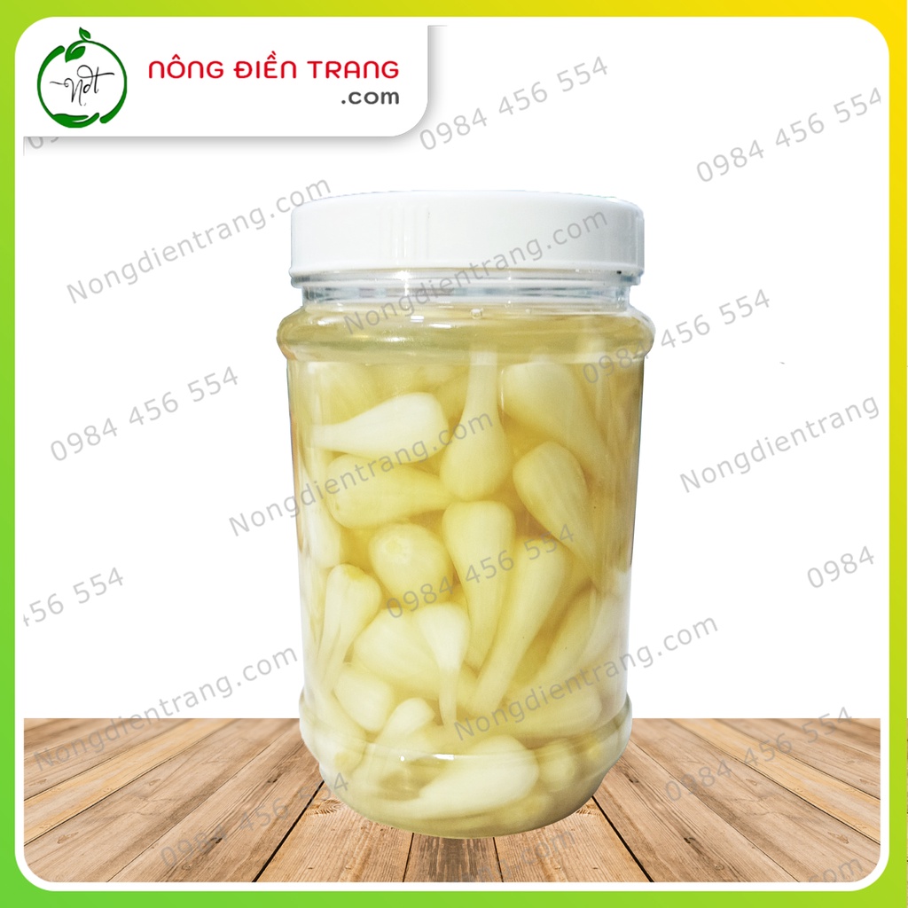 600g Củ Kiệu Ngâm Chua Ngọt Nhà Làm - Dưa kiệu đường giòn ngâm bằng đường phèn, không chất bảo quản VTNN Nông Điền Trang