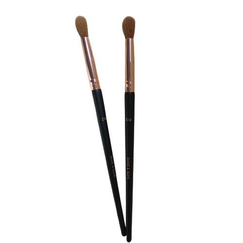 Cọ Tán Phấn Mắt Mosky Vacosi Smoke &amp; Blend Brush E18 - cọ trang điểm kiểu bo tròn và lông cọ mềm mại