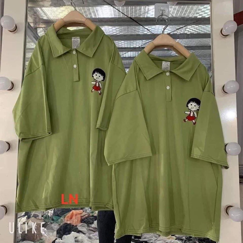 Áo polo em bé váy đỏ LN11