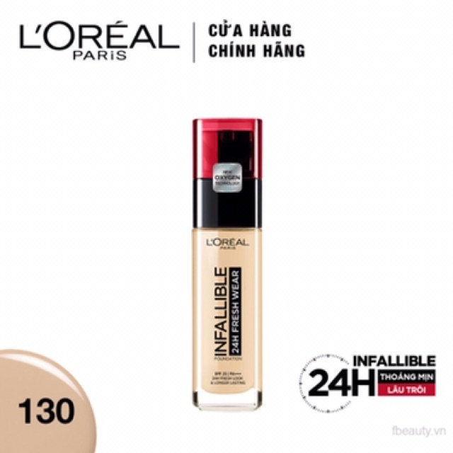 Kem Nền Lâu Trôi 24H L'Oreal Infallible 24 Fresh Wear Foundation 30ml