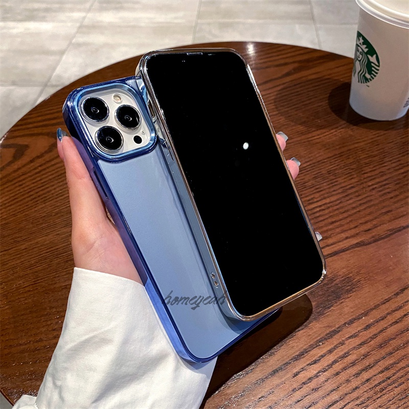 Ốp Điện Thoại Cứng Màu Xanh Lá Nhám Sang Trọng Chống Sốc Cho iPhone 11 12 13 Pro Max