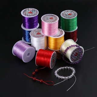 Dây cước co giãn Làm Trang Sức Thủ Công  xâu chuỗi hạt dây cước lụa ,Cước tơ  xỏ vòng tay 60m đủ màu