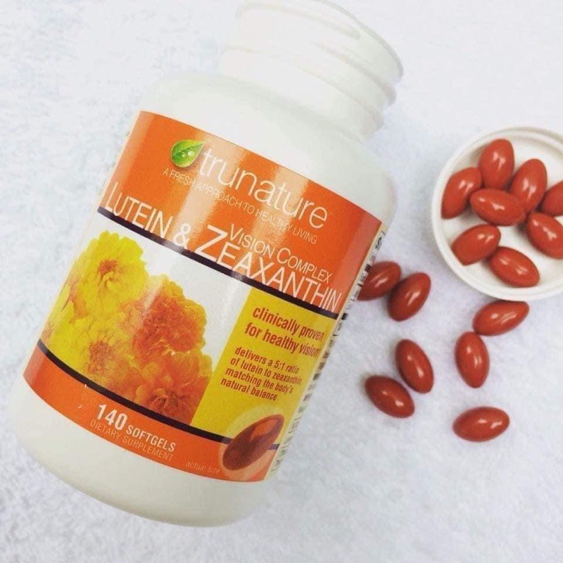 🧡 Viên uống Bổ Mắt Trunature Vision Complex Lutein & Zeaxanthin 140 viên của Mỹ🧡