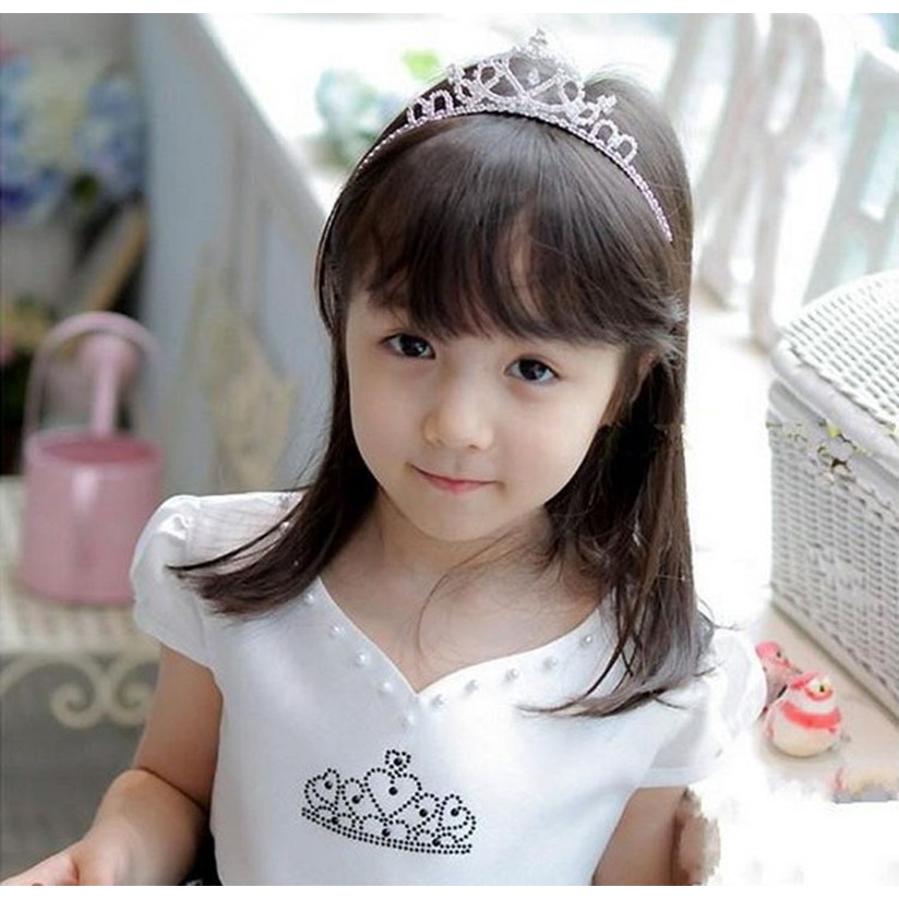 Vương miện cô dâu đính đá pha lê thời trang