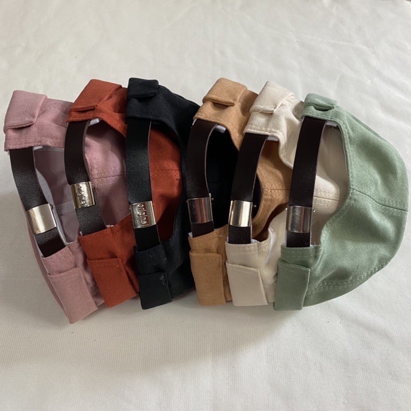 Mũ miki vành tròn thêu see you