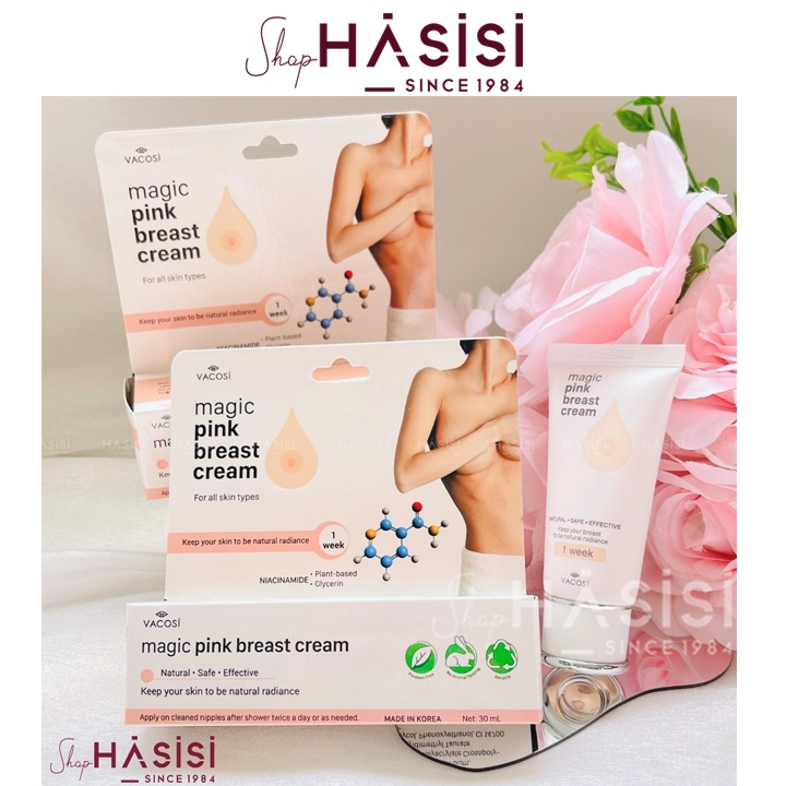 Kem Dưỡng Da Cho Vùng ngực VACOSI- Magic Pink Breast Cream 30ml