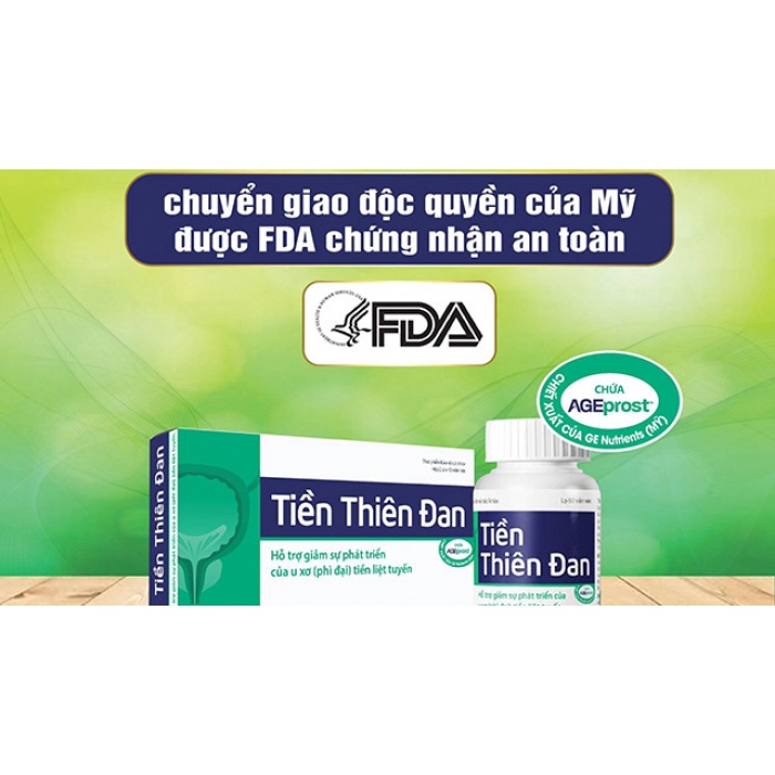 Tiền Thiên Đan - Hỗ trợ giảm sự phát triển của u xơ  tiền liệt tuyến