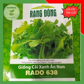 Hạt giống Cải xanh ăn non dễ trồng, thu hoạch sớm, ăn ngon