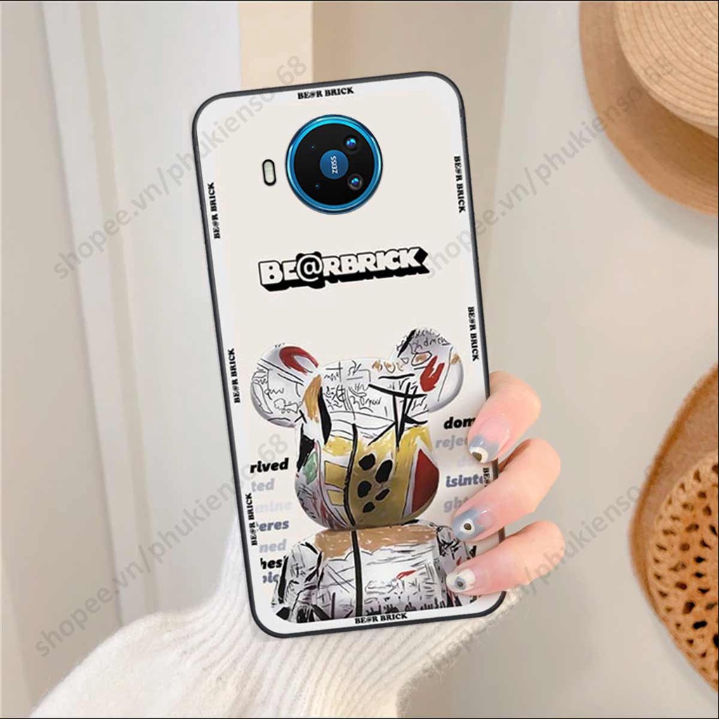Ốp lưng điện thoại Nokia 8.3 elegant, gấu be@rbrick cao cấp, vỏ ốp rẻ đẹp