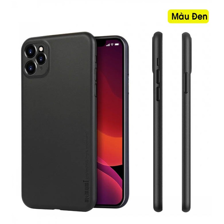Ốp lưng Memumi cho iPhone 11, iPhone 11 Pro, iPhone 11 Pro Max lụa nhám siêu mỏng, chống trầy xước.
