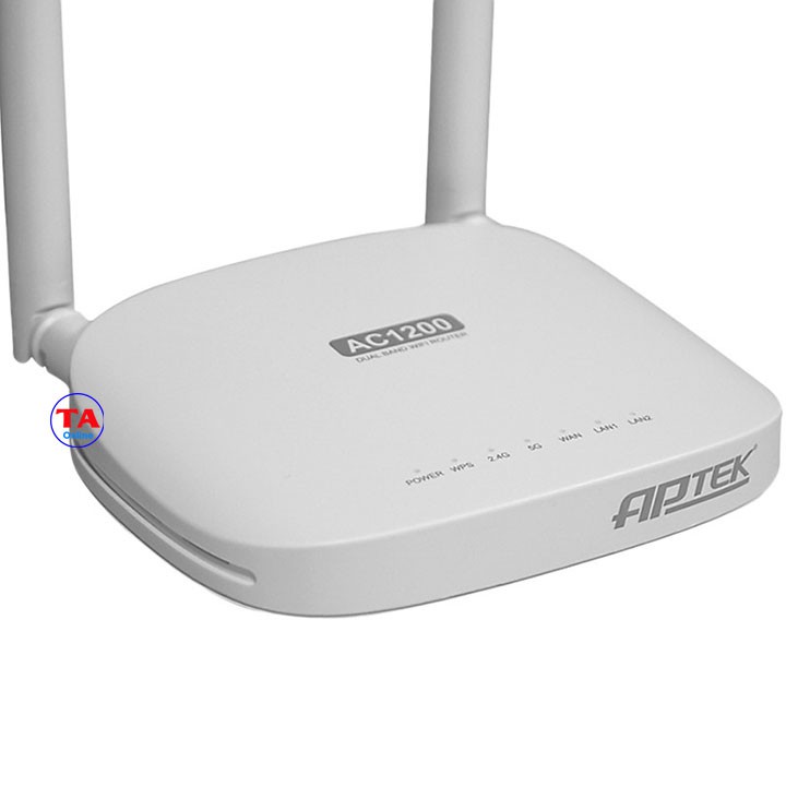 Bộ phát wifi APTEK A122e - Hai băng tần chuẩn AC1200 - Có Repeater