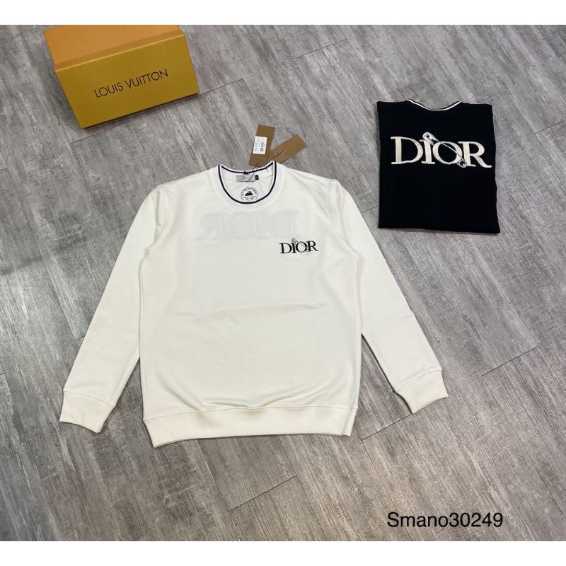 [Mã SR101512 giảm 25% đơn 50K] Áo Nỉ Nam DIOR BASIC Cổ Bo Thun Logo Thêu Dài Tay Vải Nỉ Da Cá Co Dãn AE30249 | BigBuy360 - bigbuy360.vn