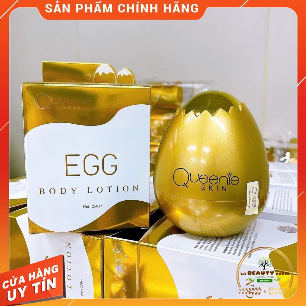 [TẶNG Huyết Thanh] Kem Body Trứng Vàng CHÍNH HÃNG QUEENIE Kích Trắng Mạnh Độc Quyền